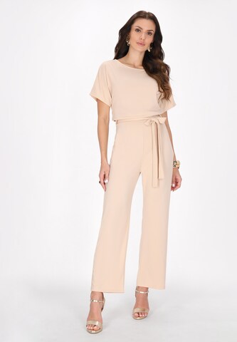 faina Jumpsuit in Beige
