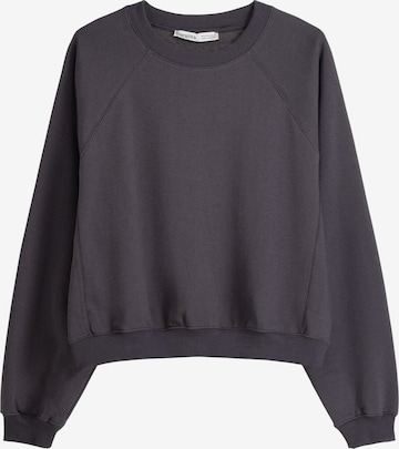 Sweat-shirt Bershka en gris : devant