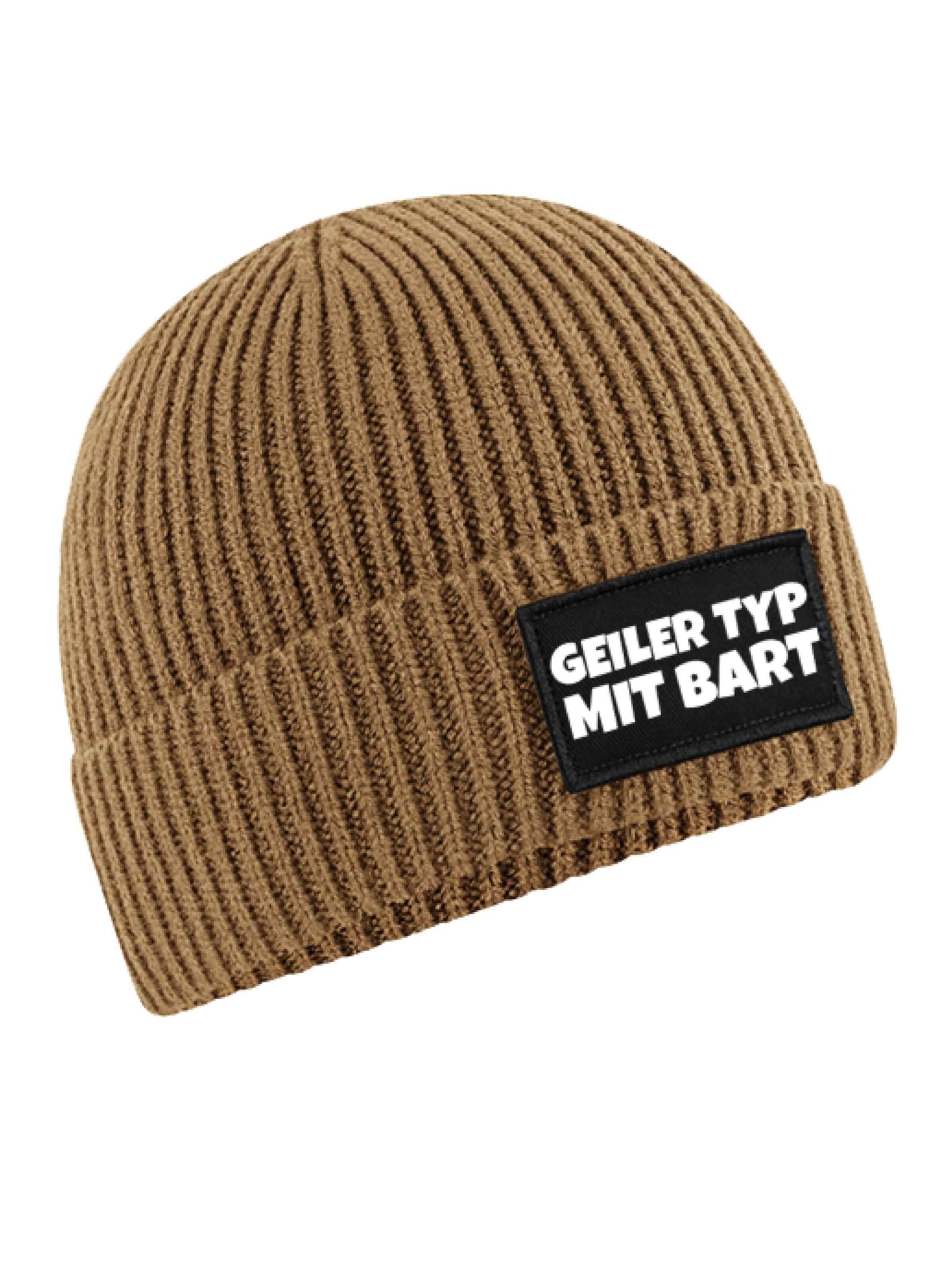 Youth Designz Mütze 'Geiler Typ mit Bart'‌‌‌‌‌‌‌‌‌‌ in Braun