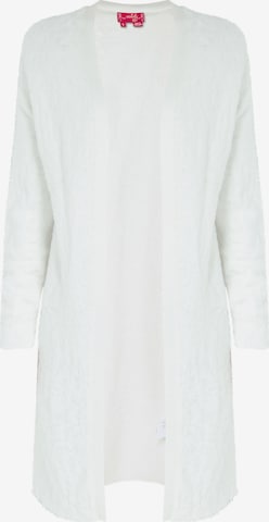 Cardigan swirly en blanc : devant