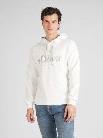 s.Oliver Sweatshirt in Weiß: predná strana