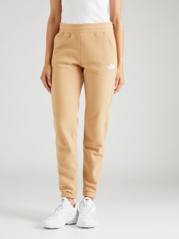 Effilé Pantalon de sport '100 GLACIER' THE NORTH FACE en beige : devant