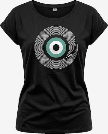 MAKAYA Shirt 'Final Track' in Black: front