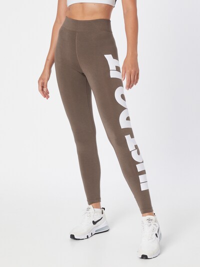 Leggings Nike Sportswear pe gri piatră / alb, Vizualizare model