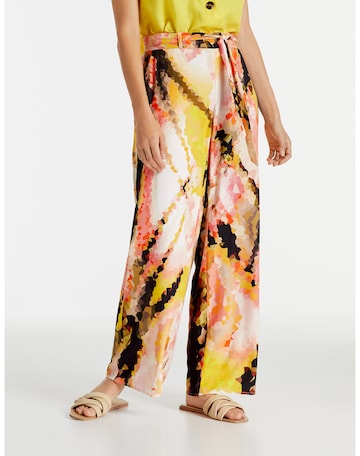 TAIFUN Wide leg Pants in Mixed colors: front