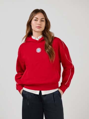 FC BAYERN MÜNCHEN Hoodie Essentials in Rot: Vorderseite