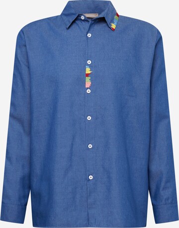 IMPERIAL Regular fit Button Up Shirt in Blue: front