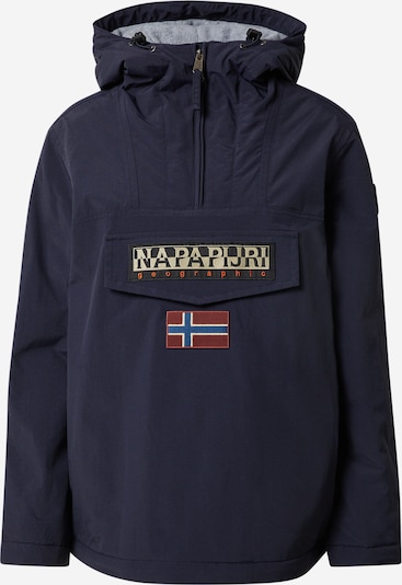 NAPAPIJRI Jacke 'Rainforest' in beige / marine / burgunder / schwarz, Produktansicht