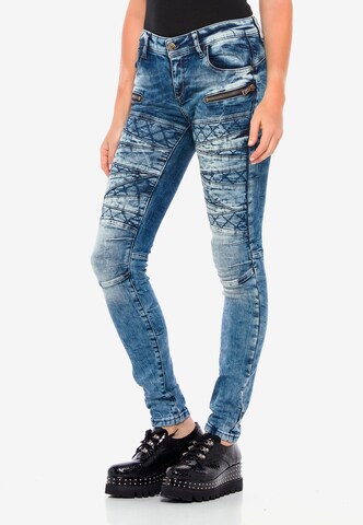 CIPO & BAXX Skinny Jeans in Blau