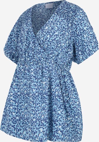 Mamalicious Curve Bluse in Blau: predná strana