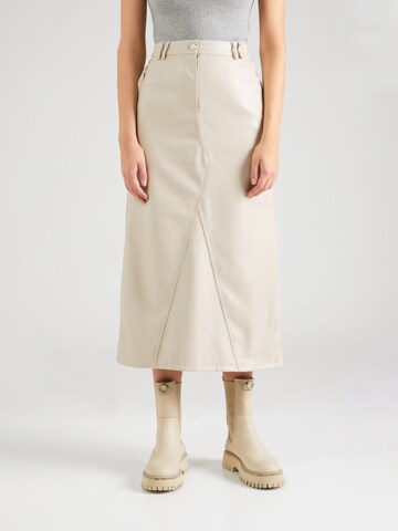 River Island Skirt 'Jean' in Beige: front