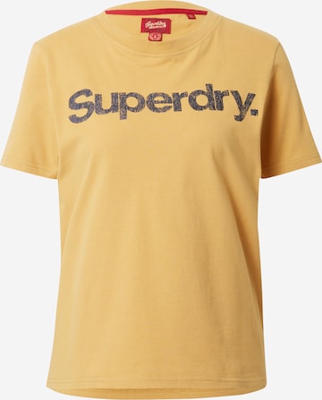 Superdry T-Shirt in Gelb: predná strana