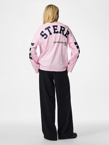 T-shirt 'PCRia Fany' PIECES en rose : devant