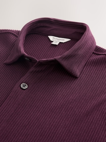 Next Regular fit Button Up Shirt in Red