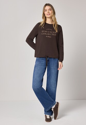 STREET ONE Sweatshirt in Brown