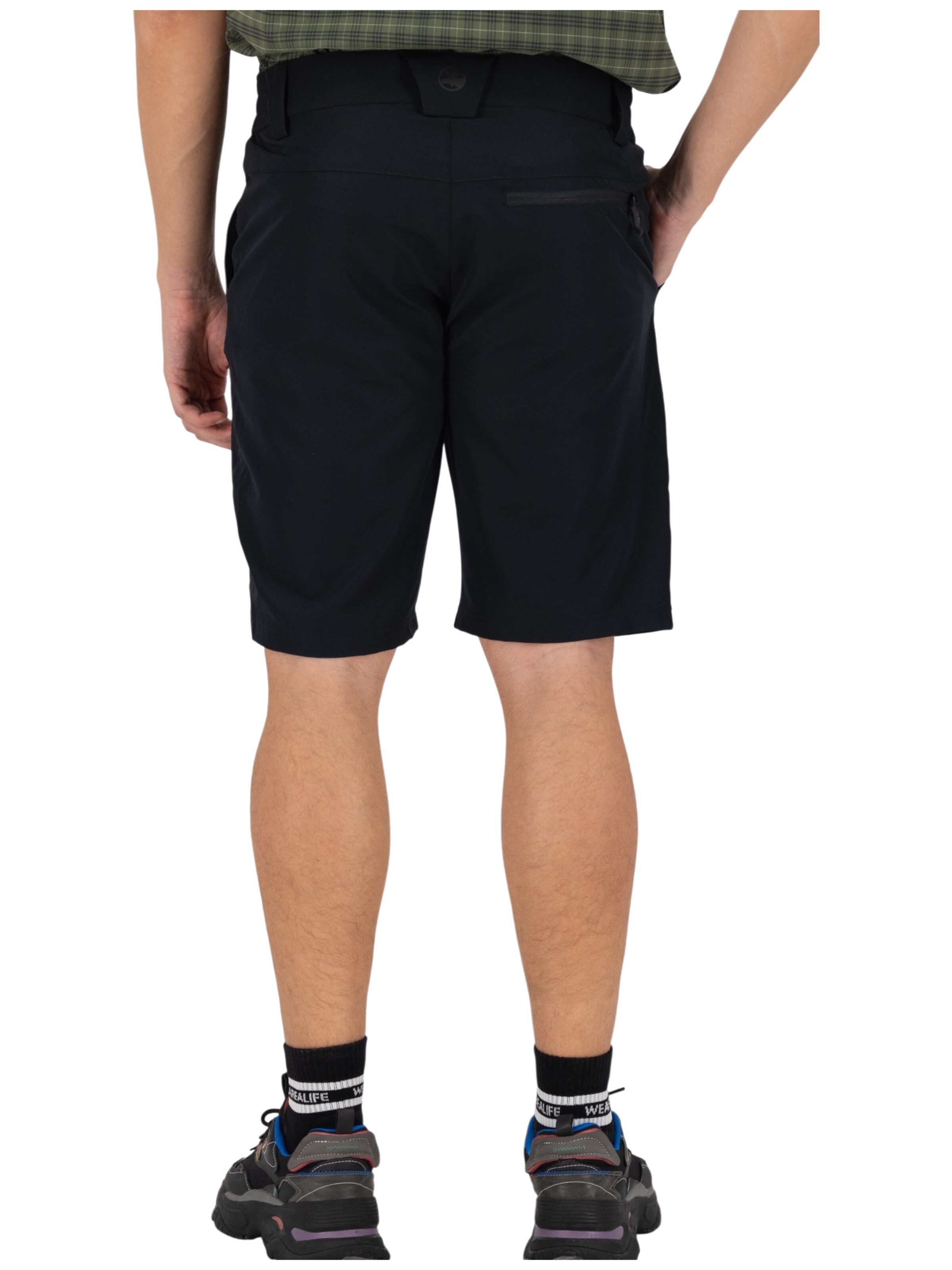 deproc Slimfit Udendørsbukser 'Trekkingshorts Kentville MEN Bermuda Outdoorhose Funktionshose Shorts' i sort