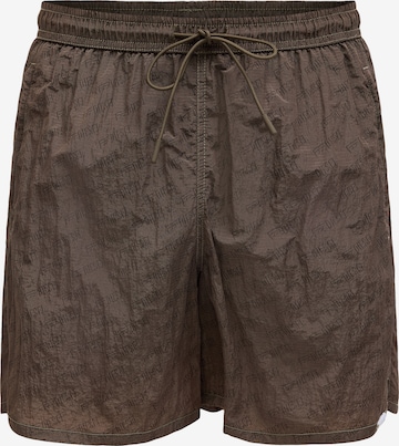 DIESEL Uimashortsit 'SPORT-41-UTLT' värissä ruskea: etupuoli