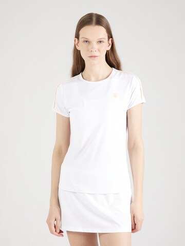 K-Swiss Performance - Camisa funcionais 'HYPERCOURT' em branco