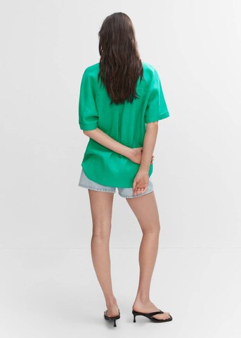 MANGO Blouse 'Pai' in Groen