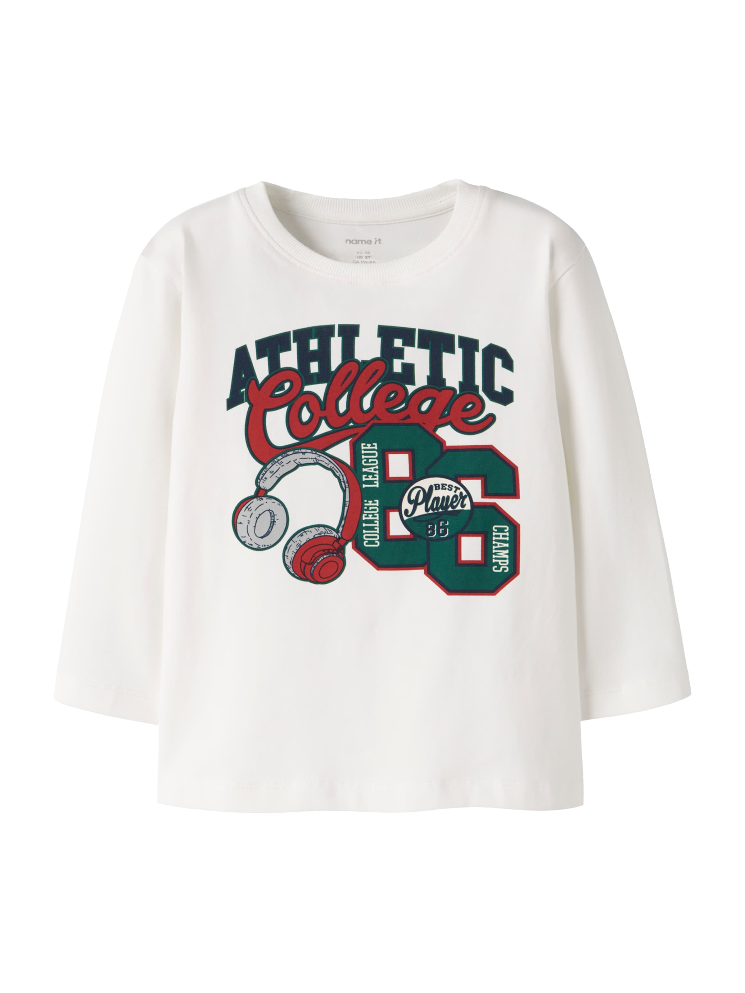 NAME IT Shirt 'NMMLINUS' in 122-128 in Dark blue / Dark green / Fire red / White, Item view