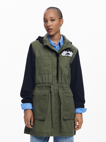 Desigual Átmeneti parka - zöld: elől