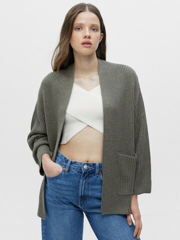 Cardigan Pull&Bear en vert : devant