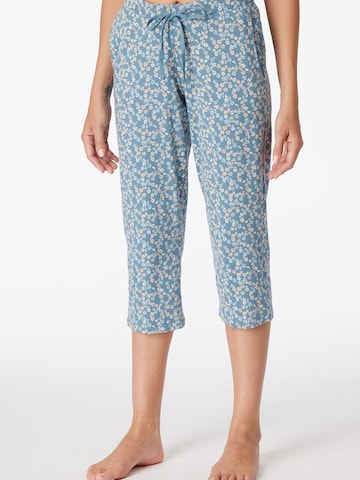 SCHIESSER Pajama Pants ' Mix & Relax ' in Blue: front