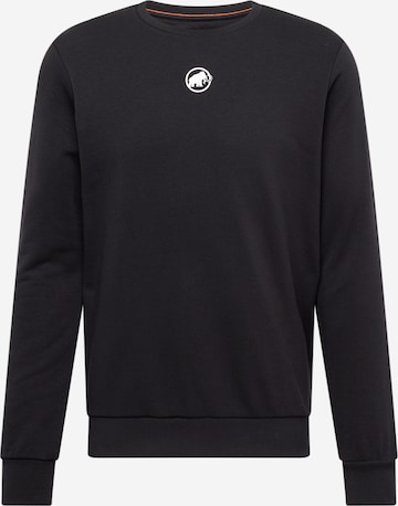 MAMMUT Sportsweatshirt 'Core ML' in Zwart: voorkant