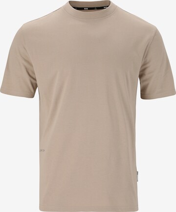 SOS Functioneel shirt 'Dolomiti' in Beige: voorkant