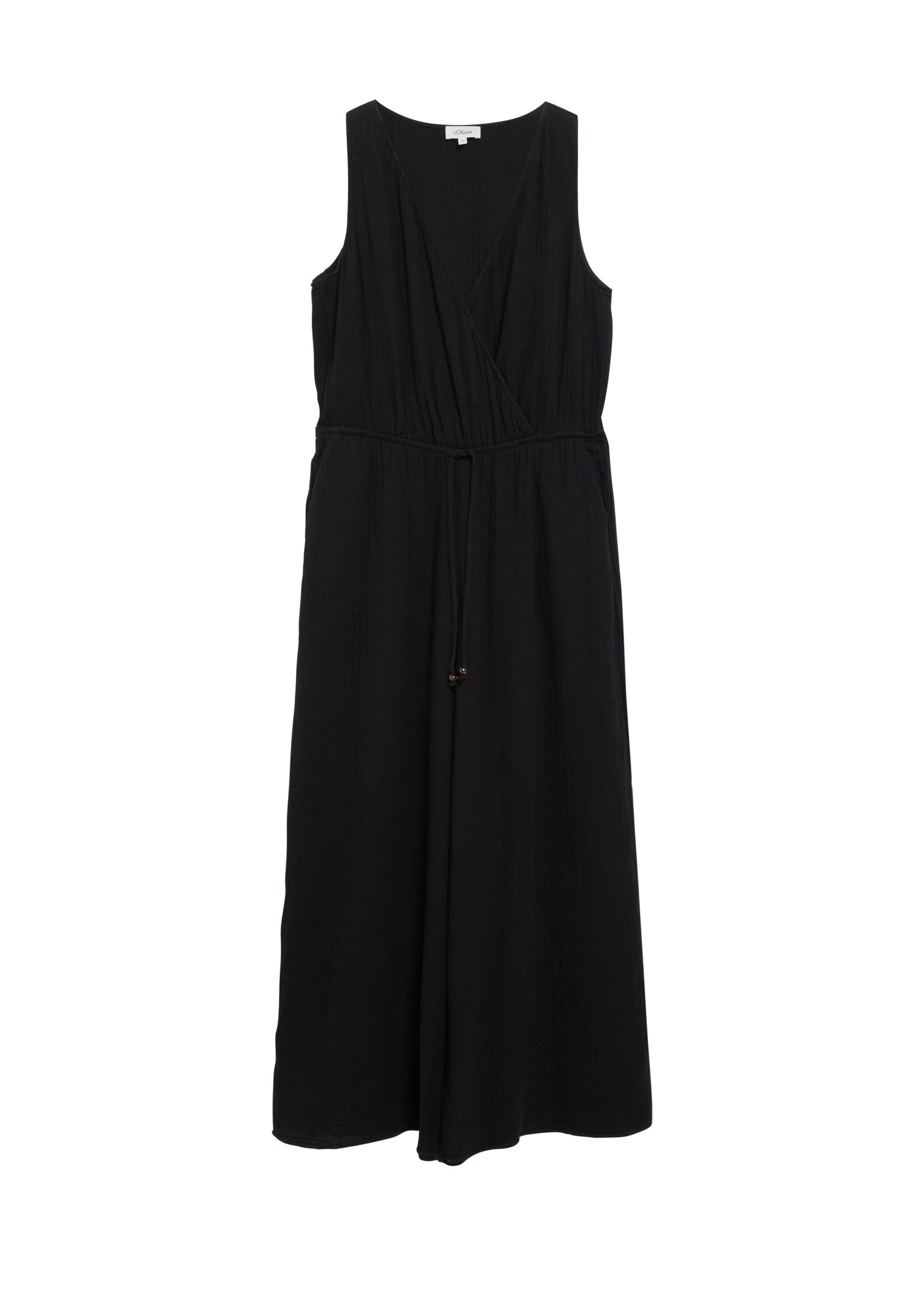 s.Oliver Jumpsuit in Zwart: voorkant