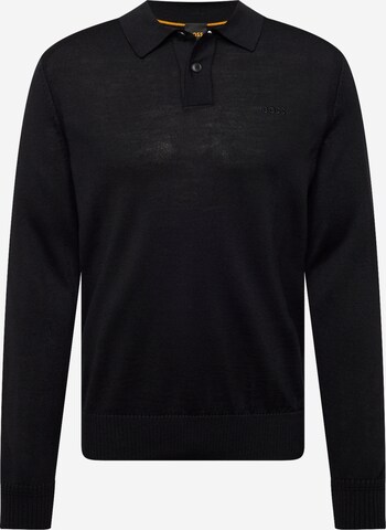 BOSS Sweter 'Avac' w kolorze czarny: przód
