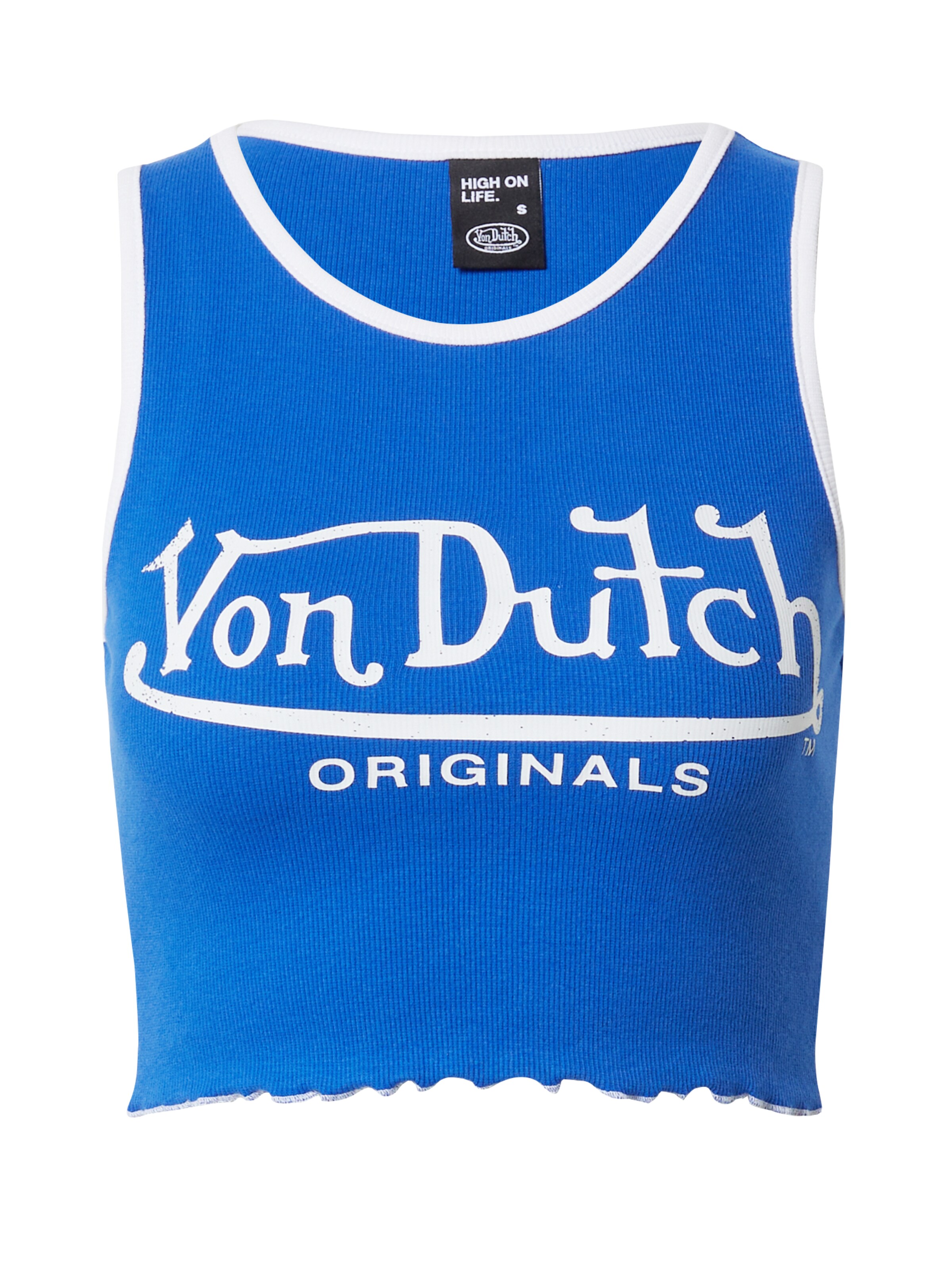 Von Dutch Originals Top 'Ashley' in Blauw: voorkant