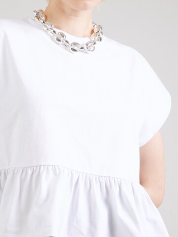 T-shirt 'Leni' ABOUT YOU en blanc