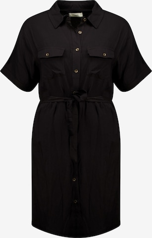Robe-chemise 'ADISSIA' Deeluxe en noir : devant