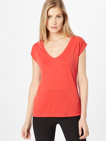 PIECES - Camisa 'Kamalia' em vermelho: frente