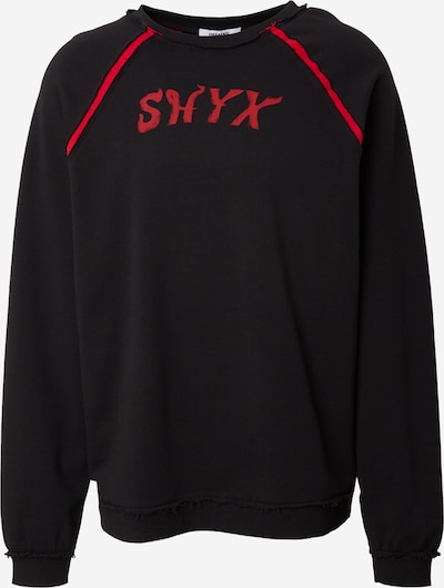 SHYX Μπλούζα φούτερ 'DEAN' σε κόκκινο / μαύρο, Άποψη προϊόντος