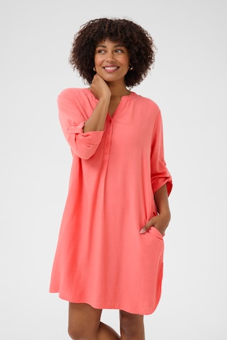 Robe-chemise 'Venta' Cream en orange : devant