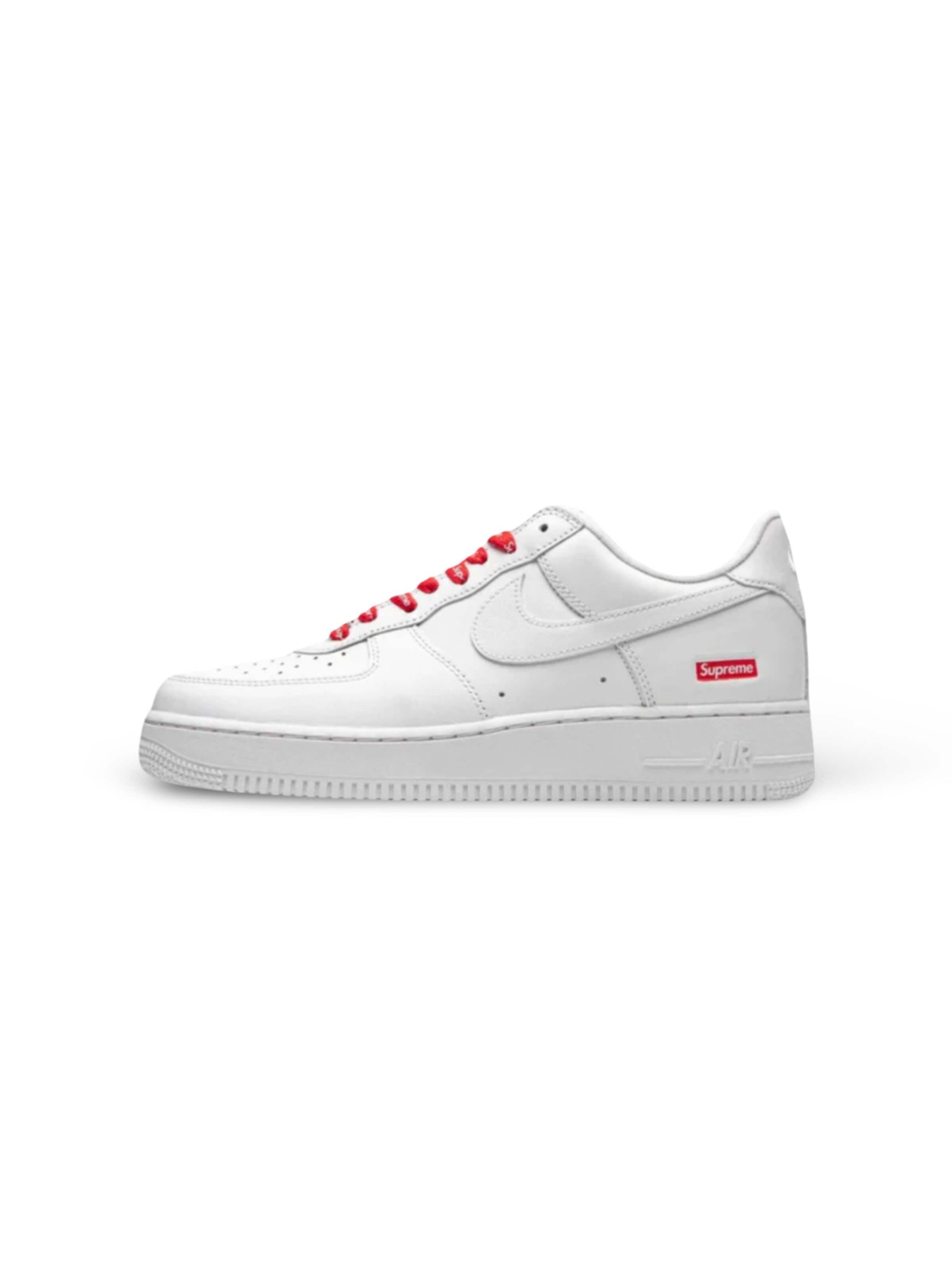 NIKE Sneaker low 'Nike Air Force 1 Low Supreme Box Logo White'‌‌‌‌ in Weiß: Vorderseite