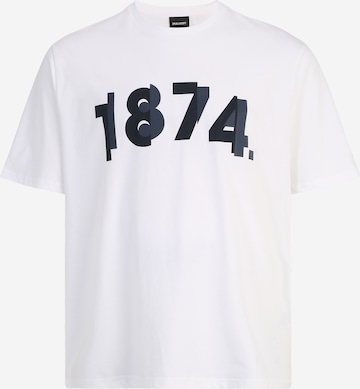 T-Shirt '1874' Lyle & Scott Big&Tall en blanc : devant