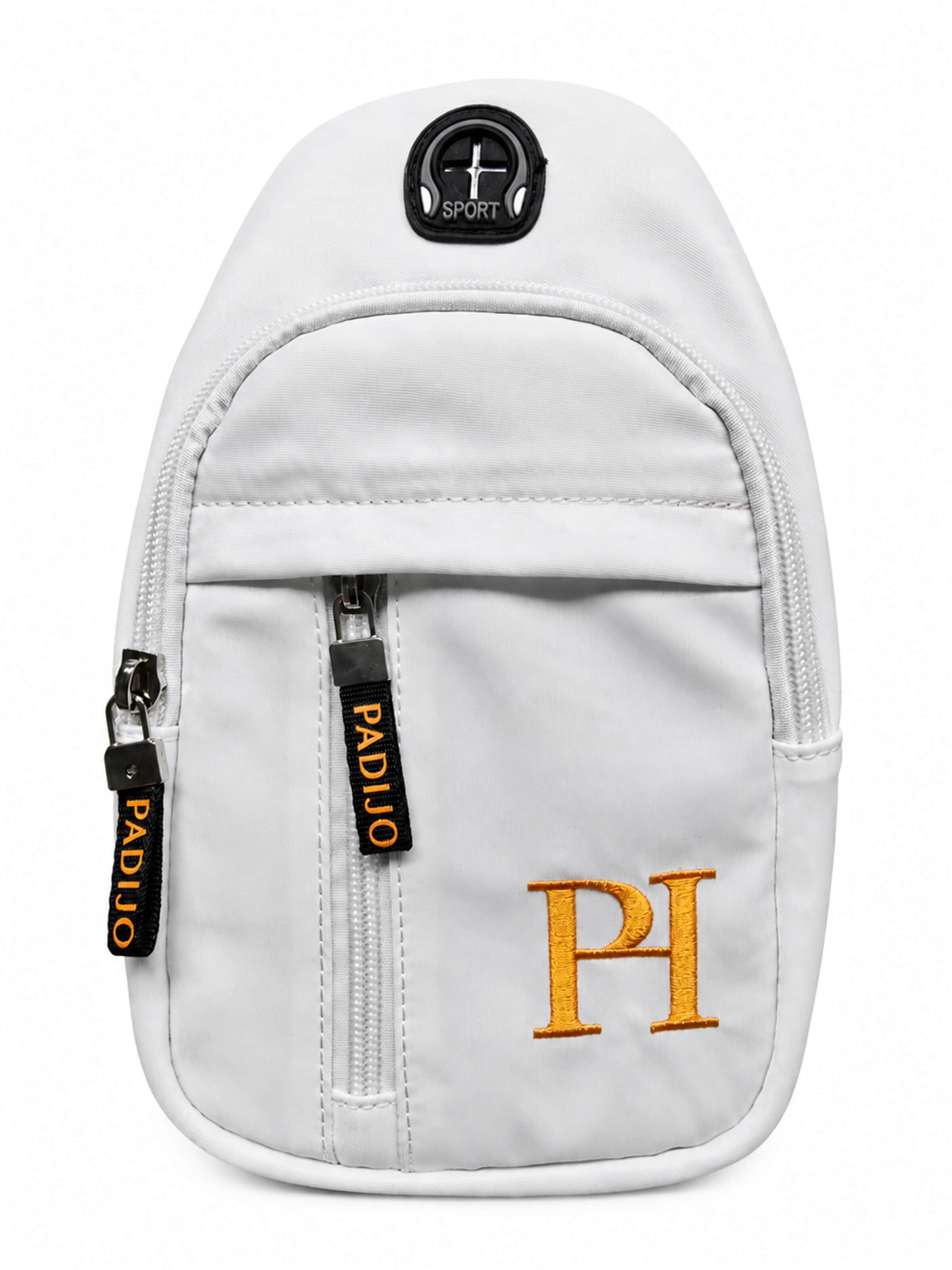 PADIJO - Bolso de hombro 'PH' en blanco: frente