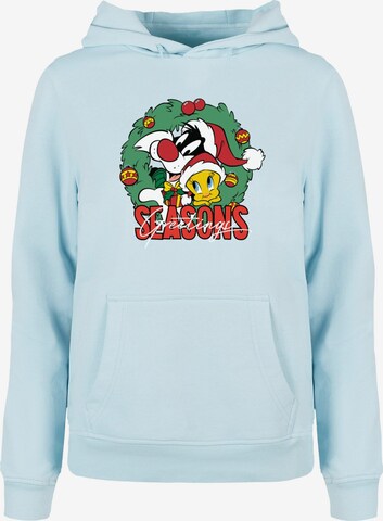 ABSOLUTE CULT Sweatshirt 'Looney Tunes - Seasons Greetings' in Blauw: voorkant