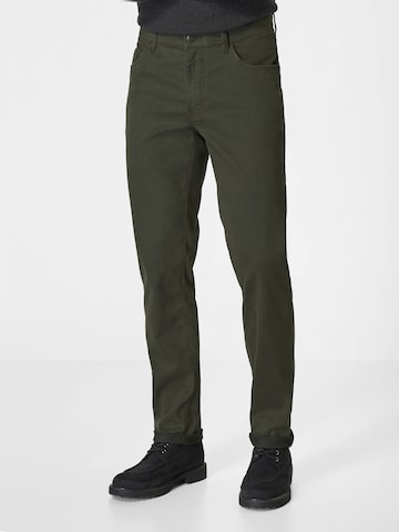 REDPOINT Regular Pants 'Milton' in Green: front