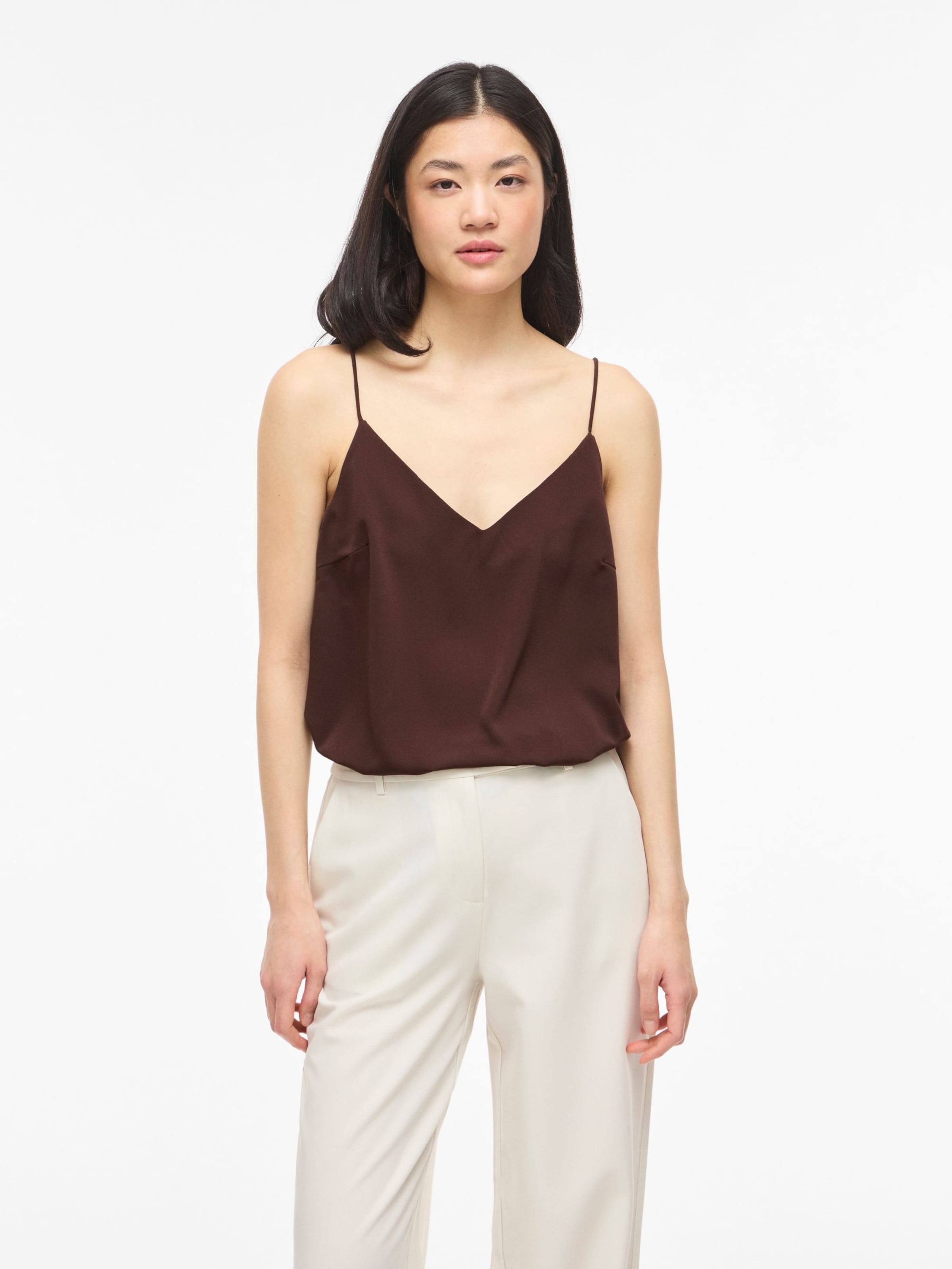 Haut 'VIMathilde' VILA en marron : devant