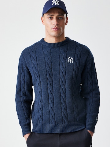 Pull-over 'NEYYAN' NEW ERA en bleu : devant