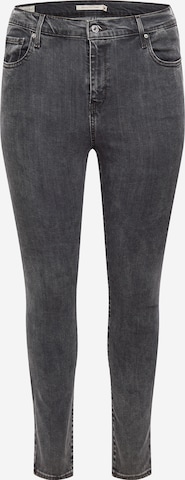 Levi's® Plus Skinny Jeans '721 PL Hi Rise Skinny' i grå: forside