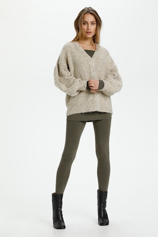 SOAKED IN LUXURY Knit cardigan 'Annette' in Beige