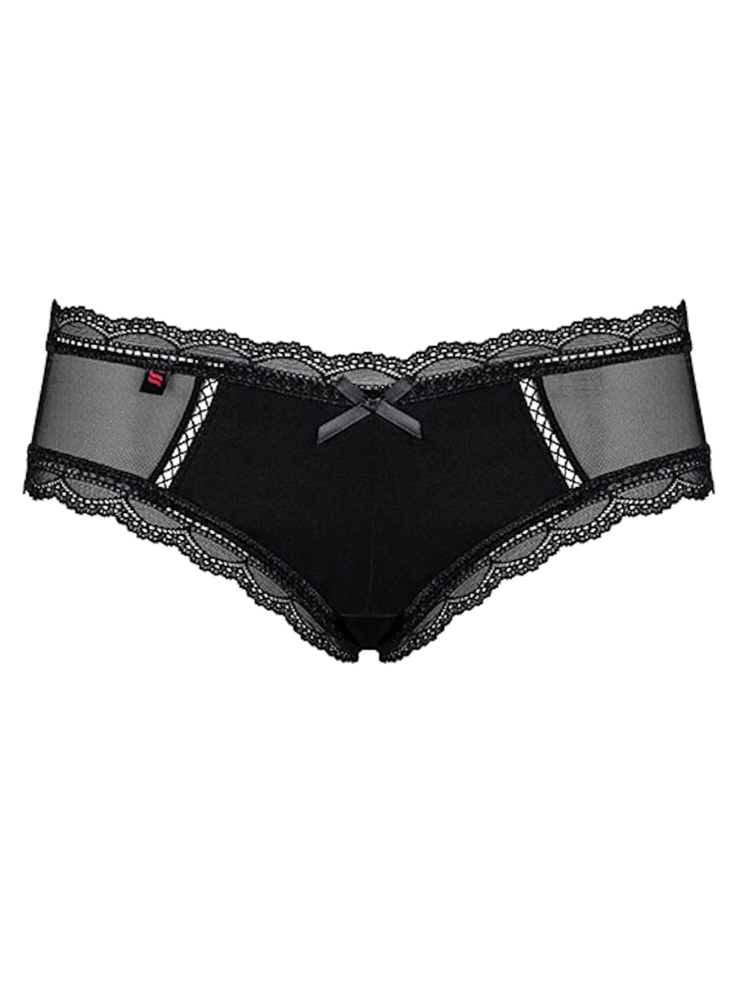 Obsessive Boyshorts 'Gusta' in Black: front