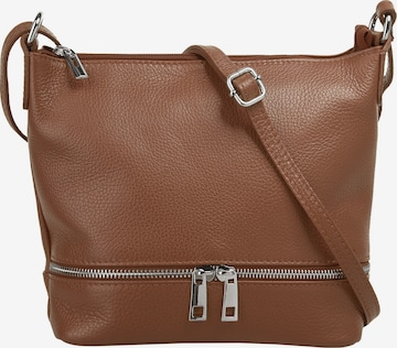 Cluty Crossbody Bag in Brown: front