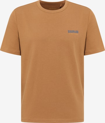 MUSTANG T-Shirt 'Style Austin' in Braun: Vorderseite