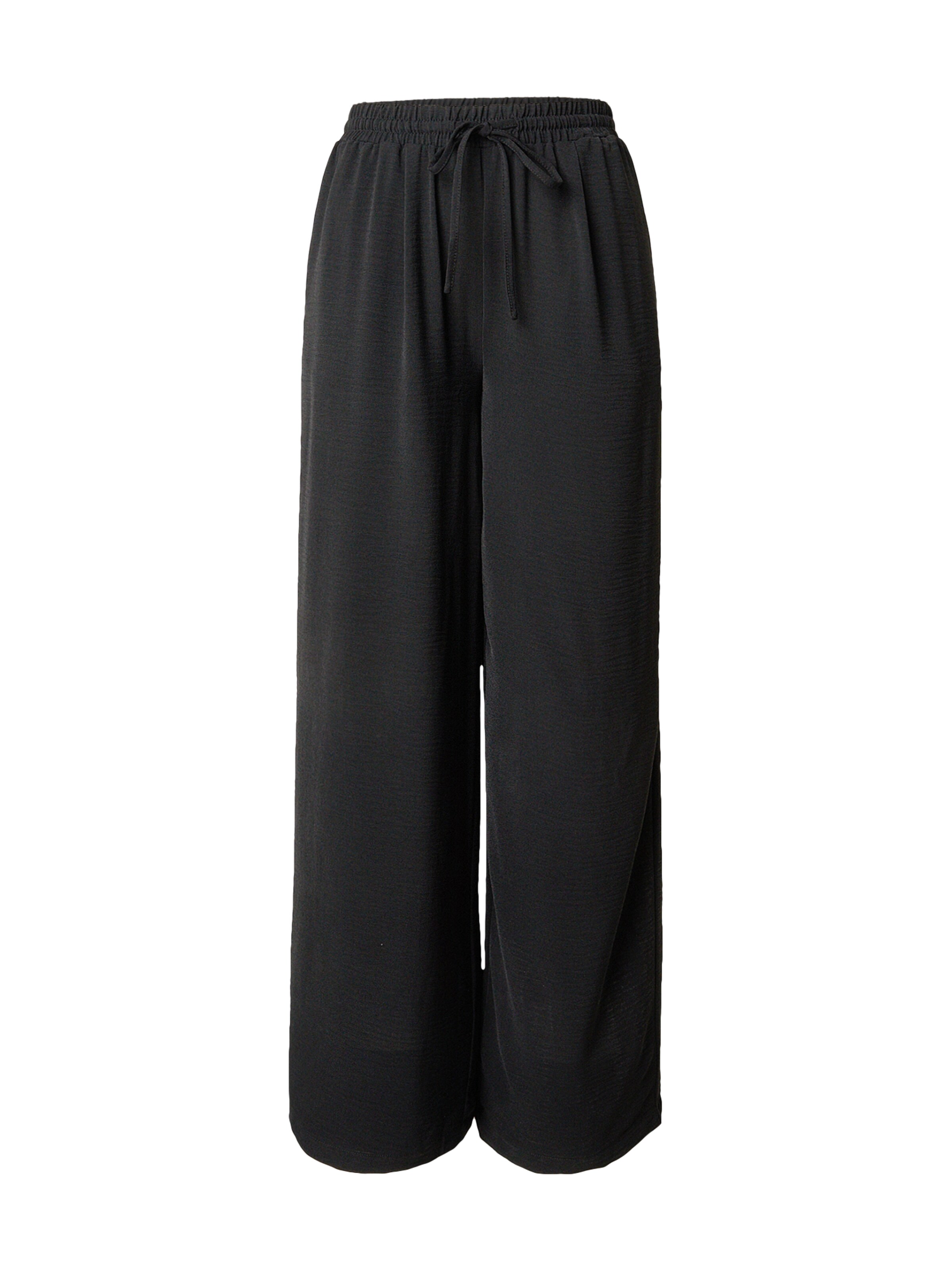 Wide leg Pantaloni 'Marit' di ABOUT YOU in nero: frontale